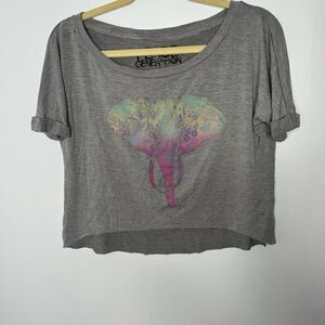 Peace Generation elephant print top